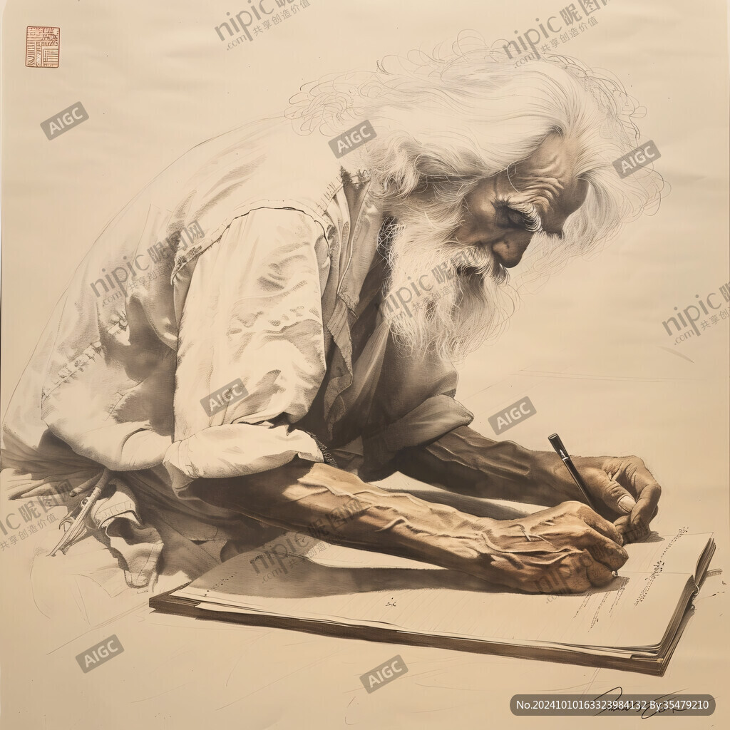 仿真手绘人物画