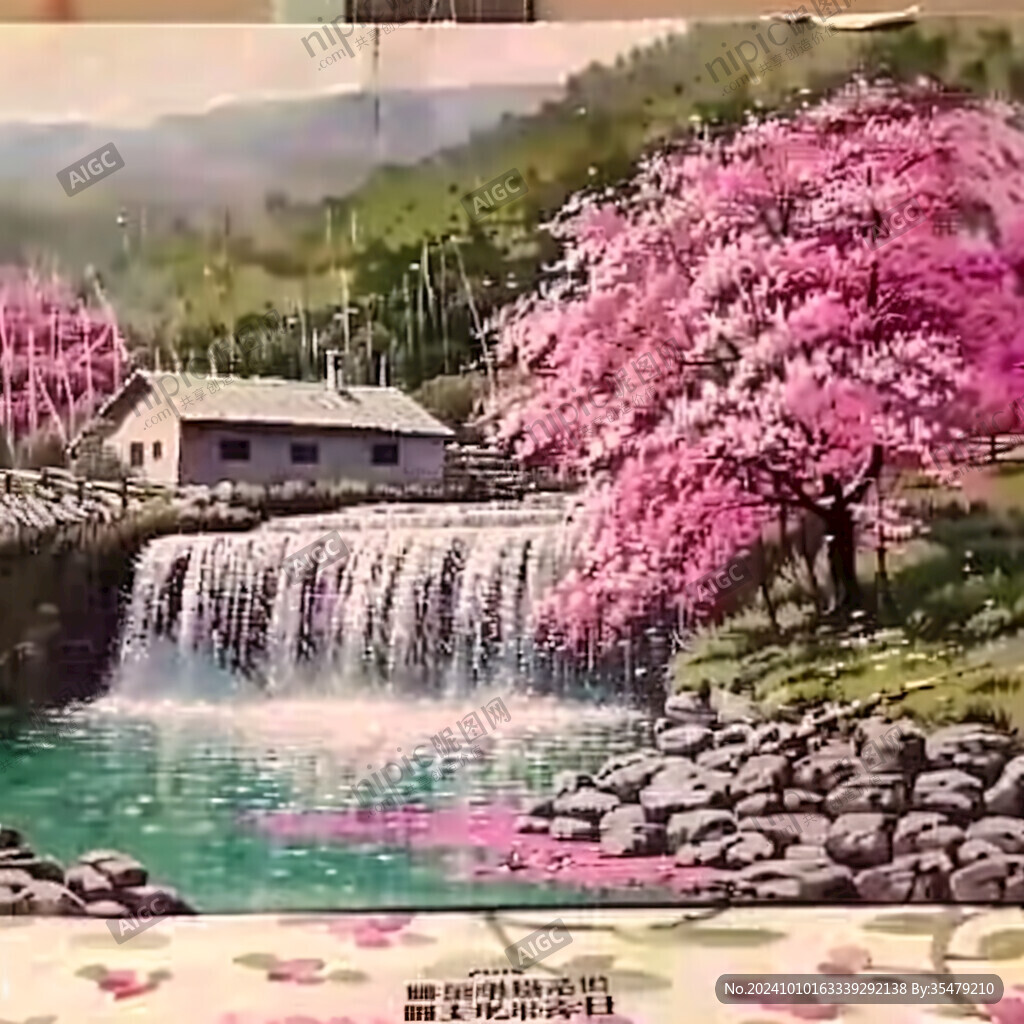 十字绣图案风景画
