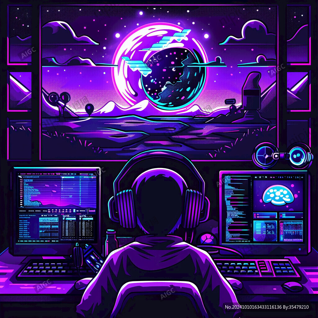科技感插画