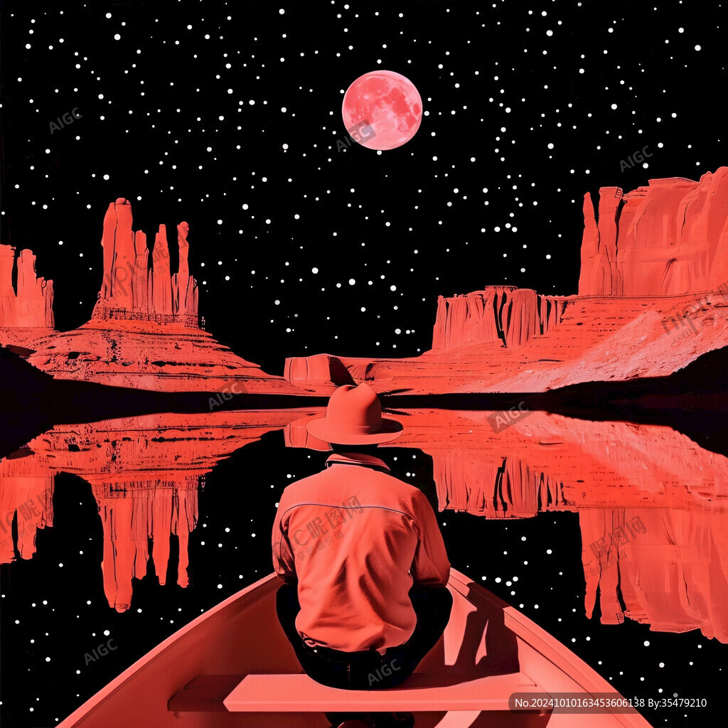 粉红色的外星洞穴和河流