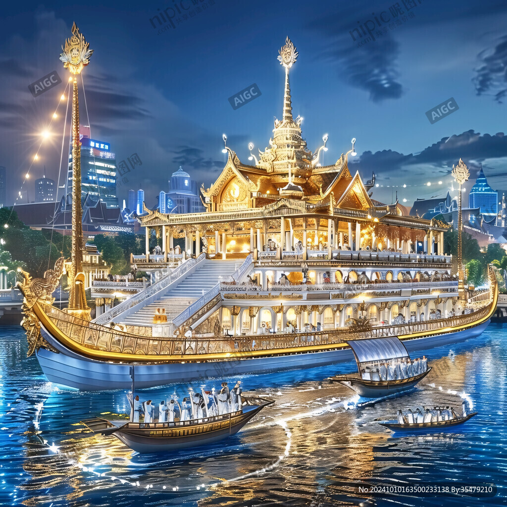 泰国意境城市泰国插画