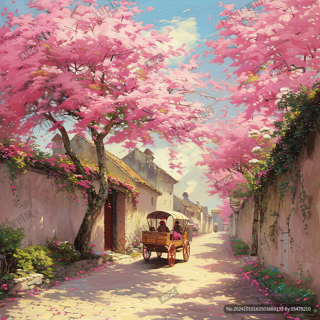 古风场景春暖花开