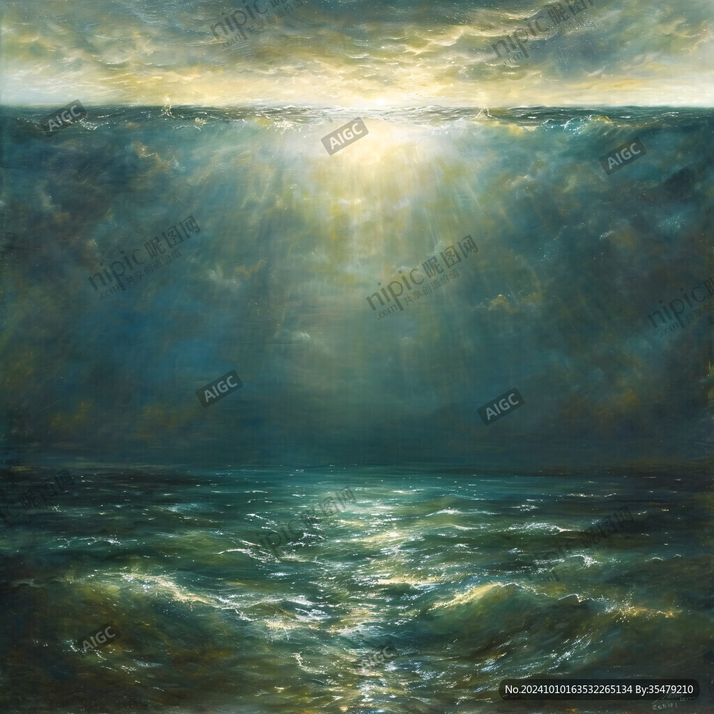 海洋海洋日出装饰画