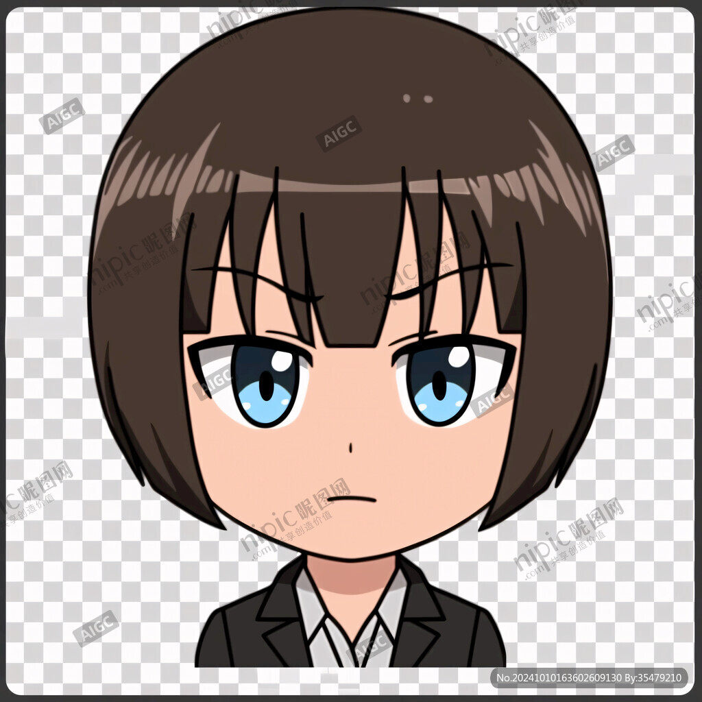q版短发女孩