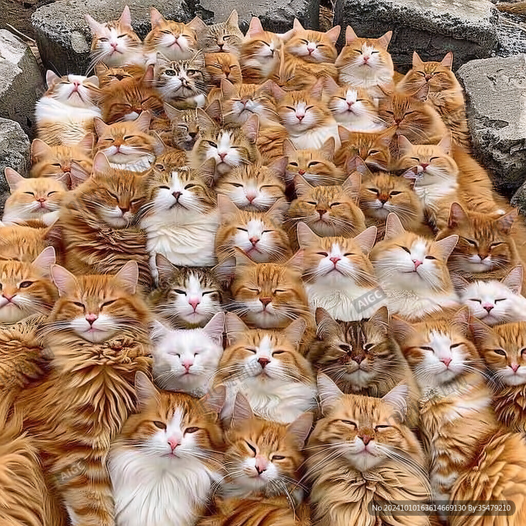 一窝猫素材