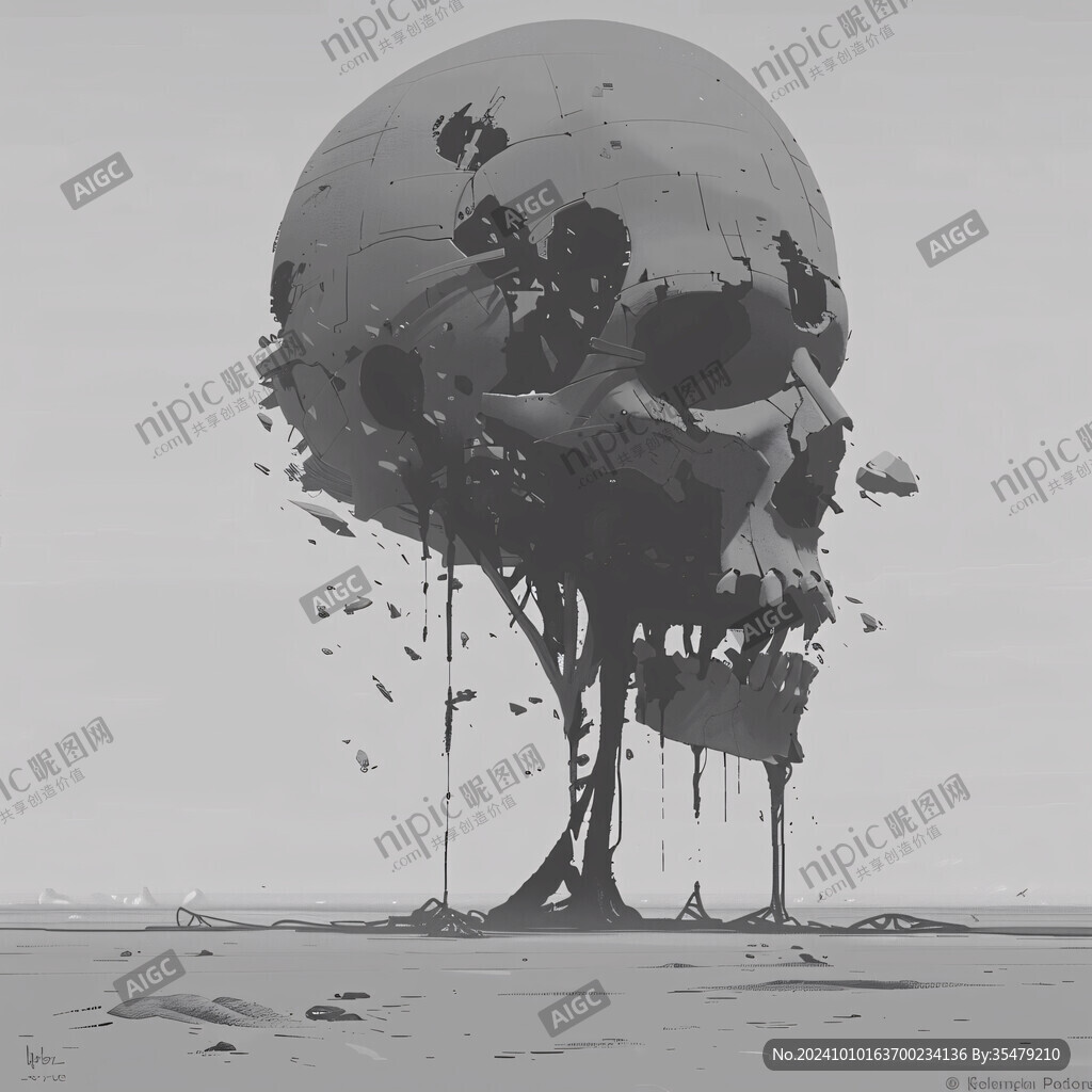 环境破坏插画
