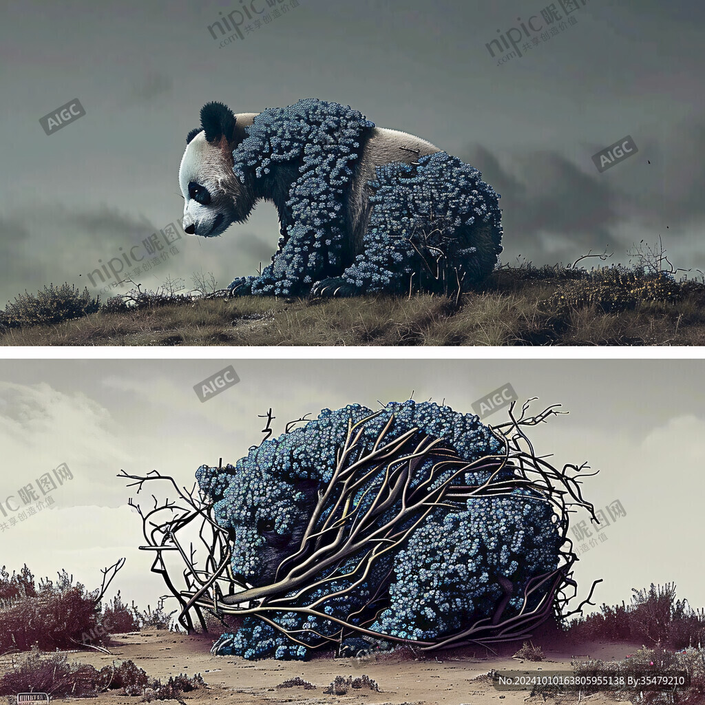 环境破坏插画