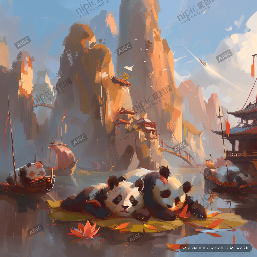 功夫熊猫插画