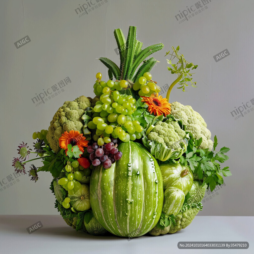 蔬菜水果雕塑