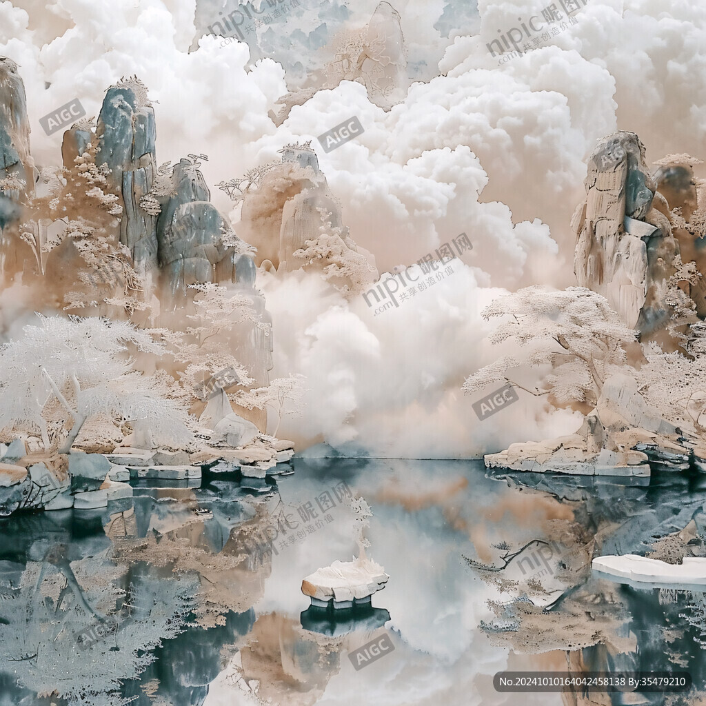 梦幻云雾缭绕空间艺术