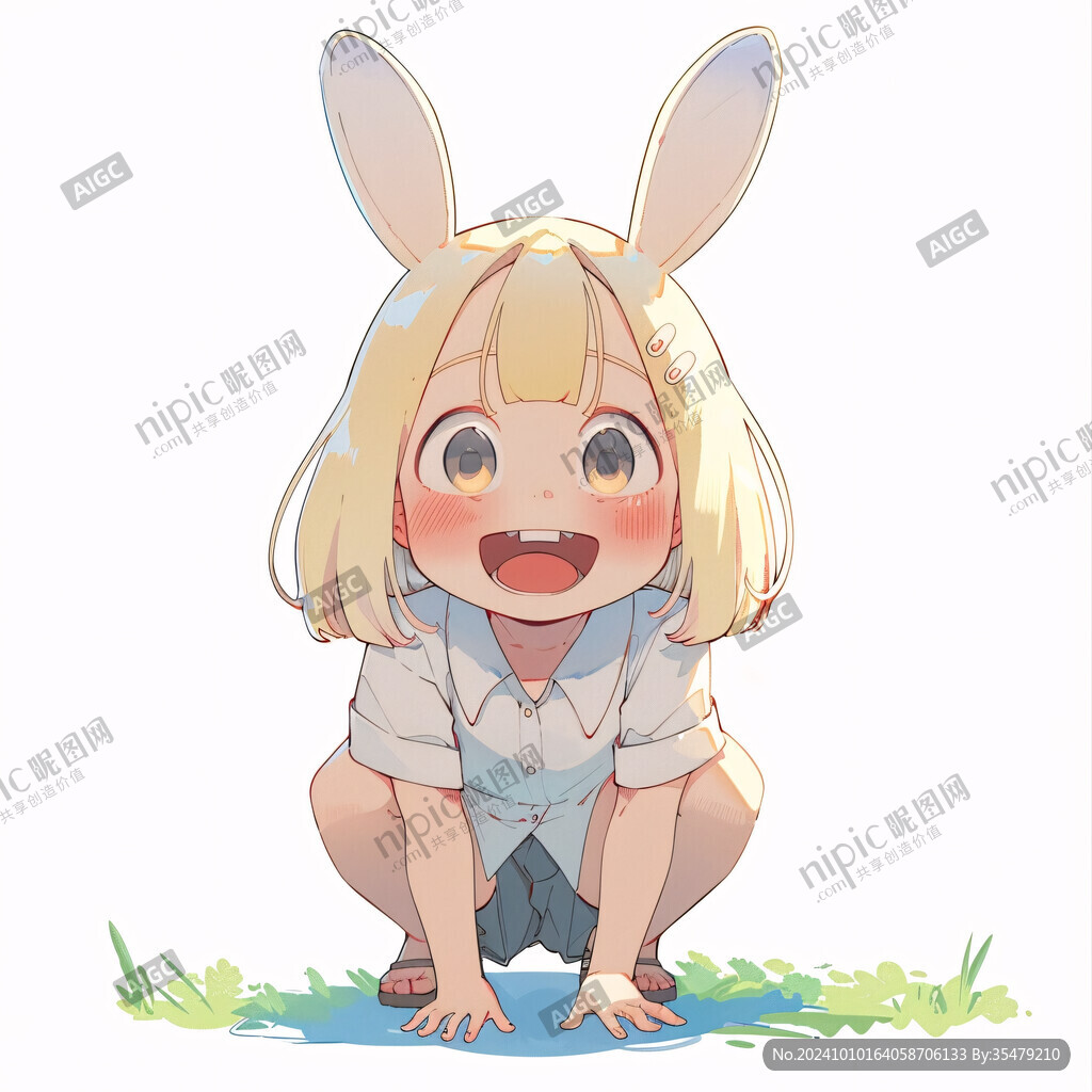 小兔子拟人形象