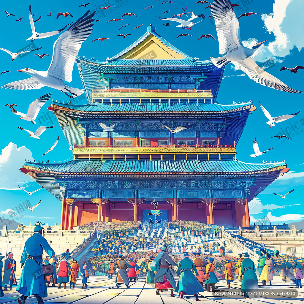 神武门插画