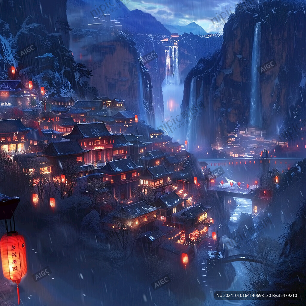 古风场景概念图