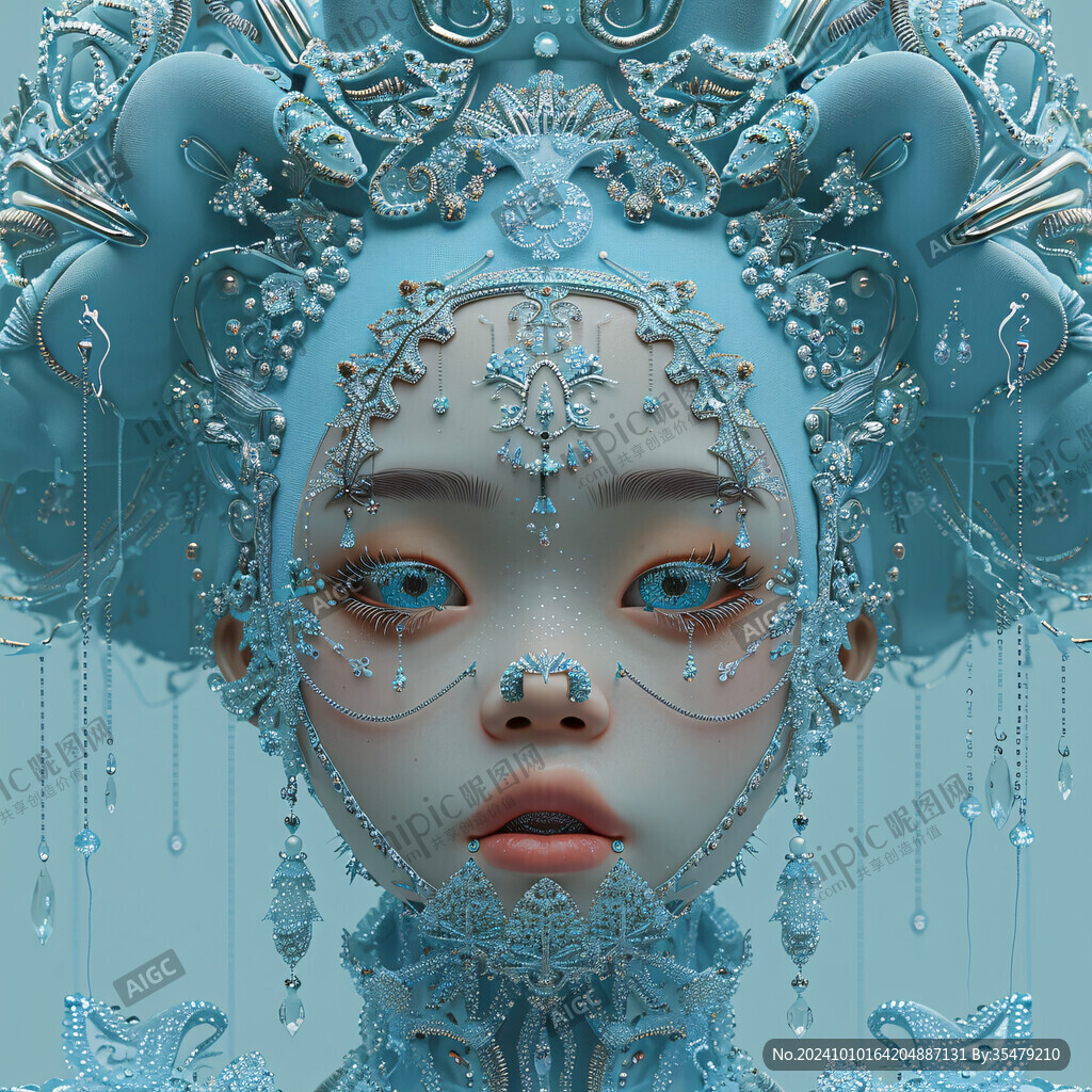半面妆人物