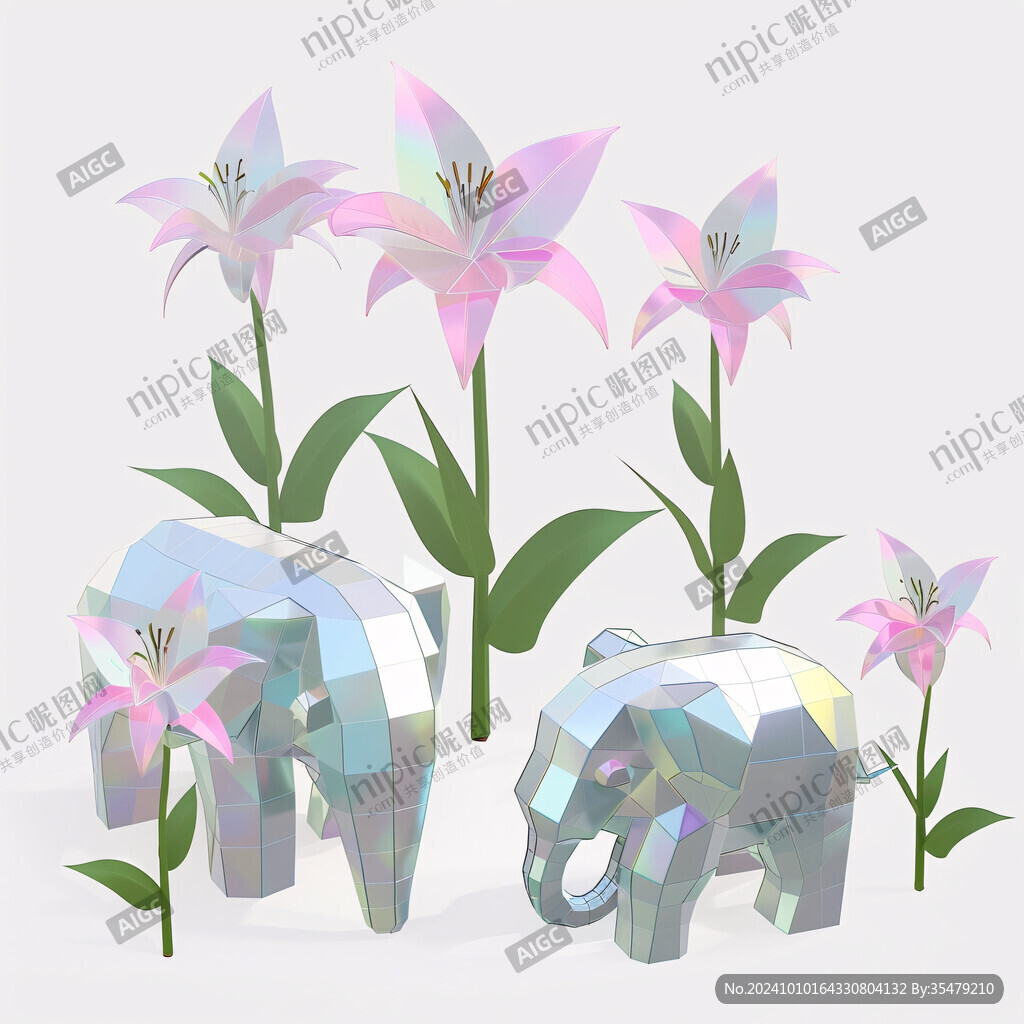 大象造型花艺