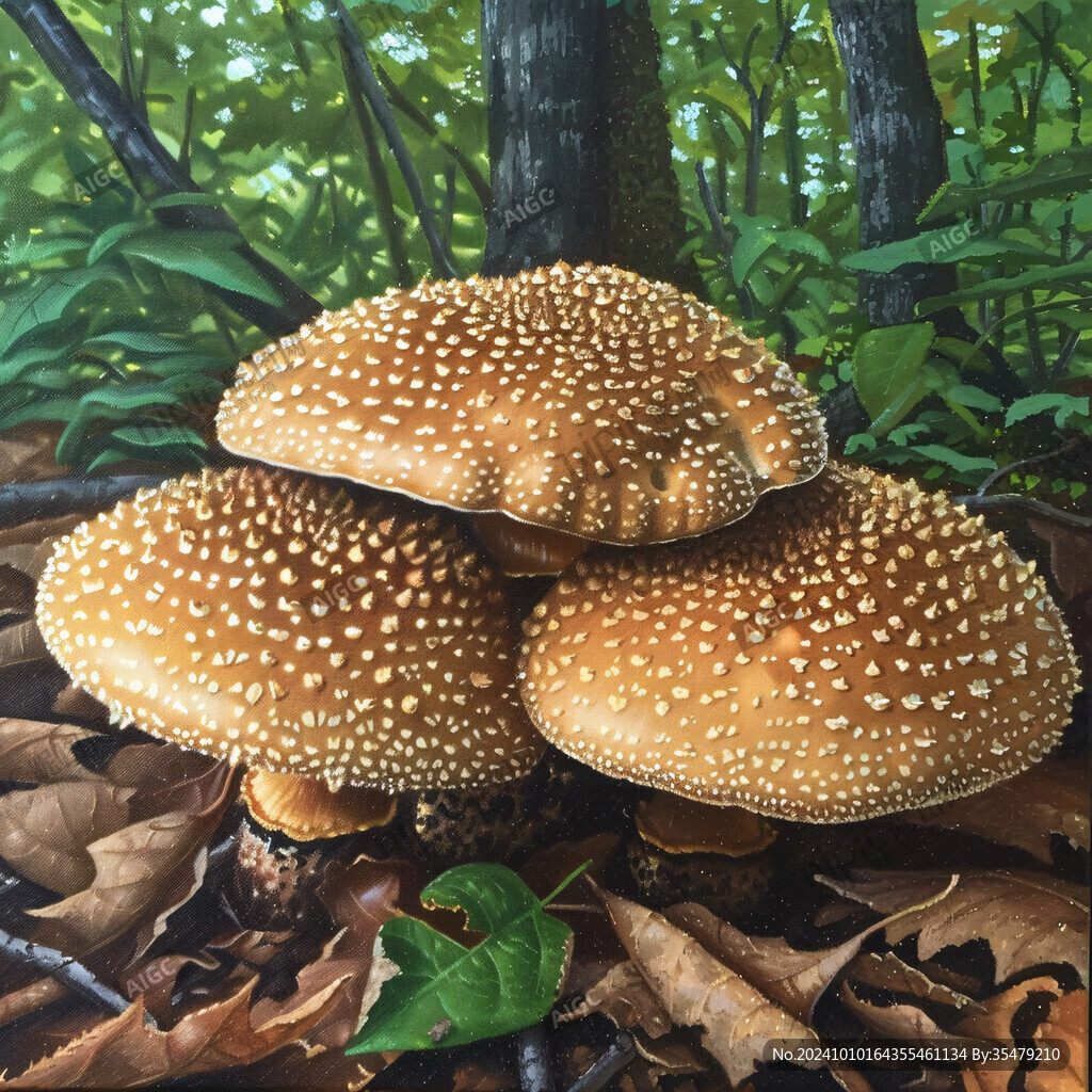 黑虎掌菌插画