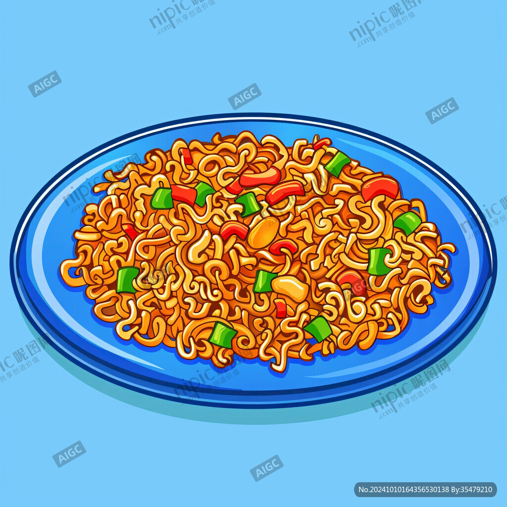 火鸡面手绘插画