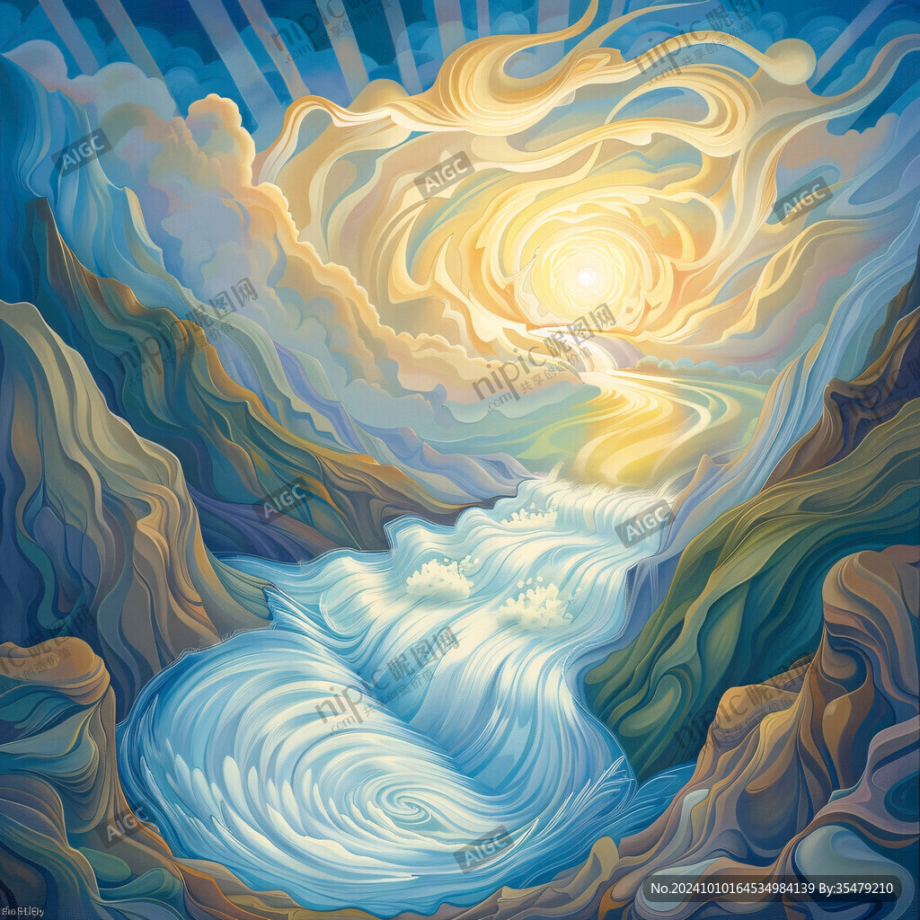 流水生财插画