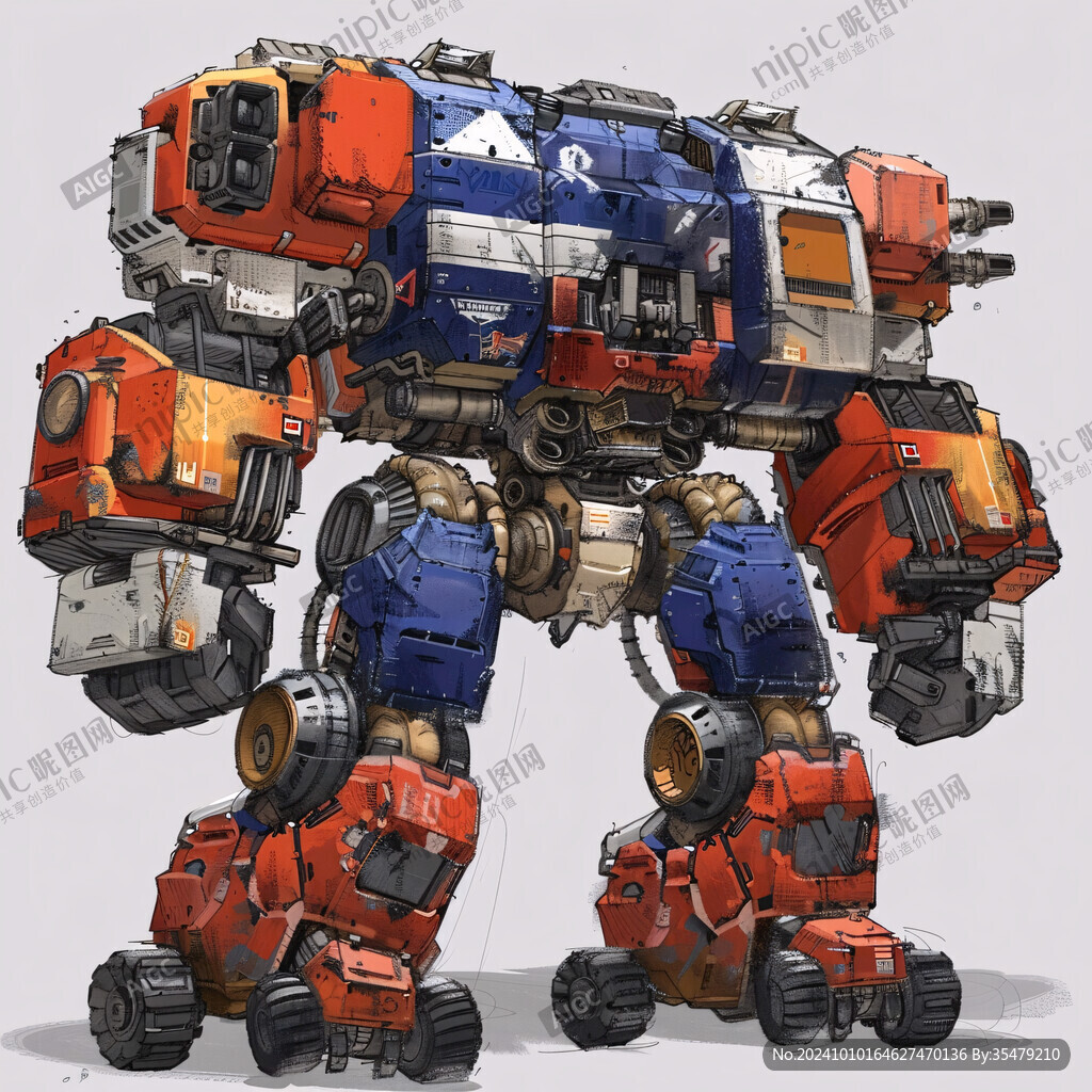 机甲风卡通人物