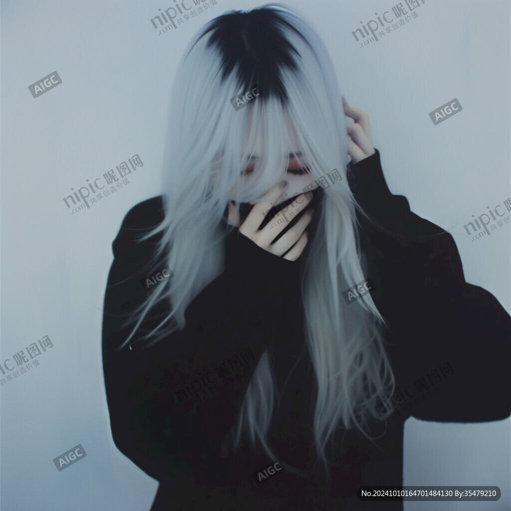 长发白衣头像