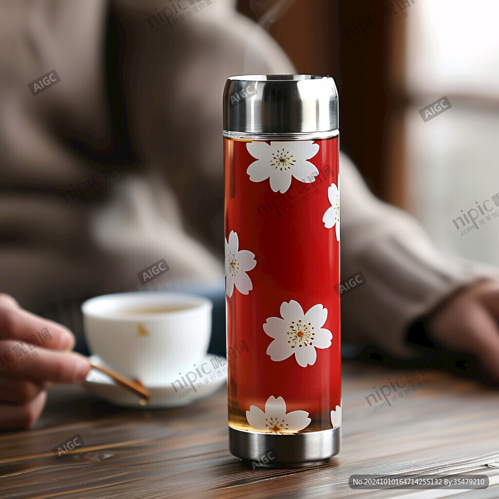花鸟保温杯