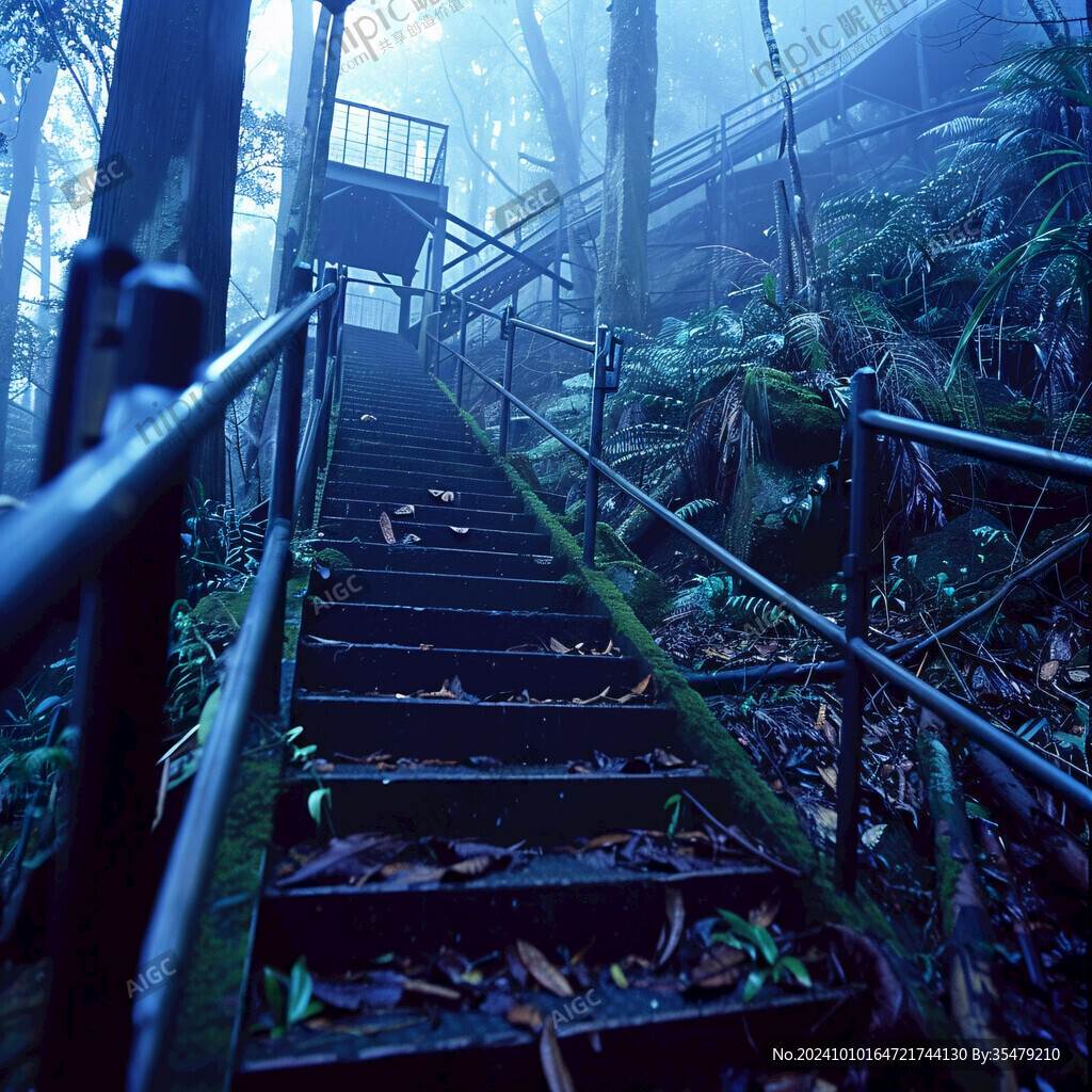 下山登山梯