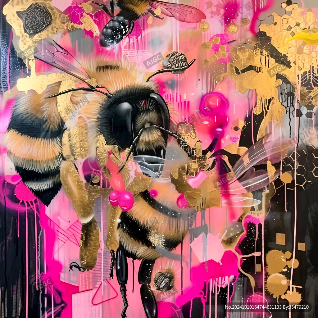 百花蜜插画