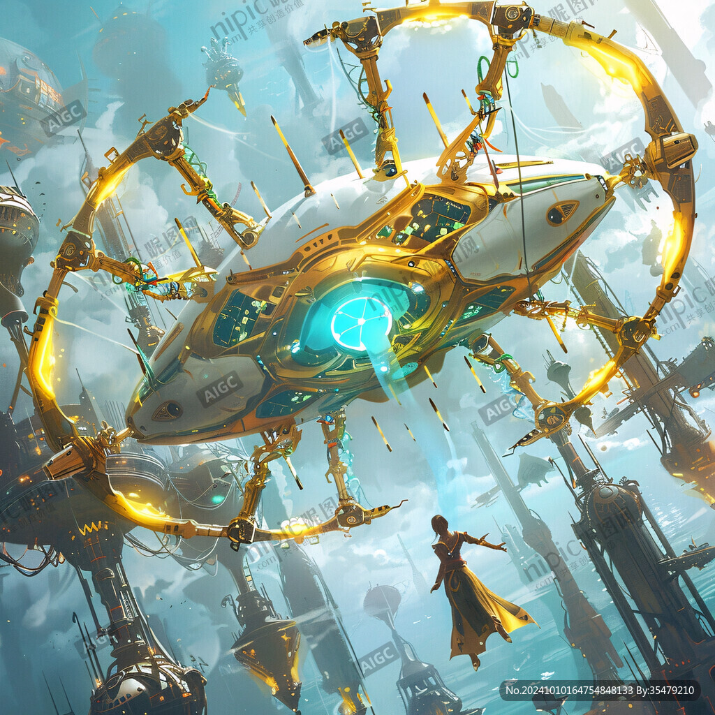 后现代机械科幻未来派