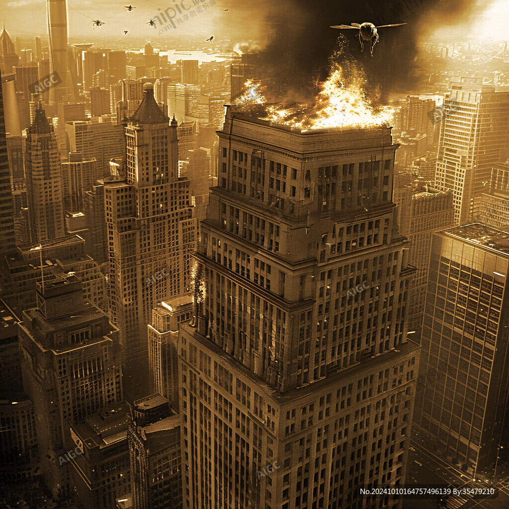 灾难片海报背景