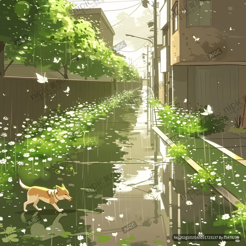 日系风景插画