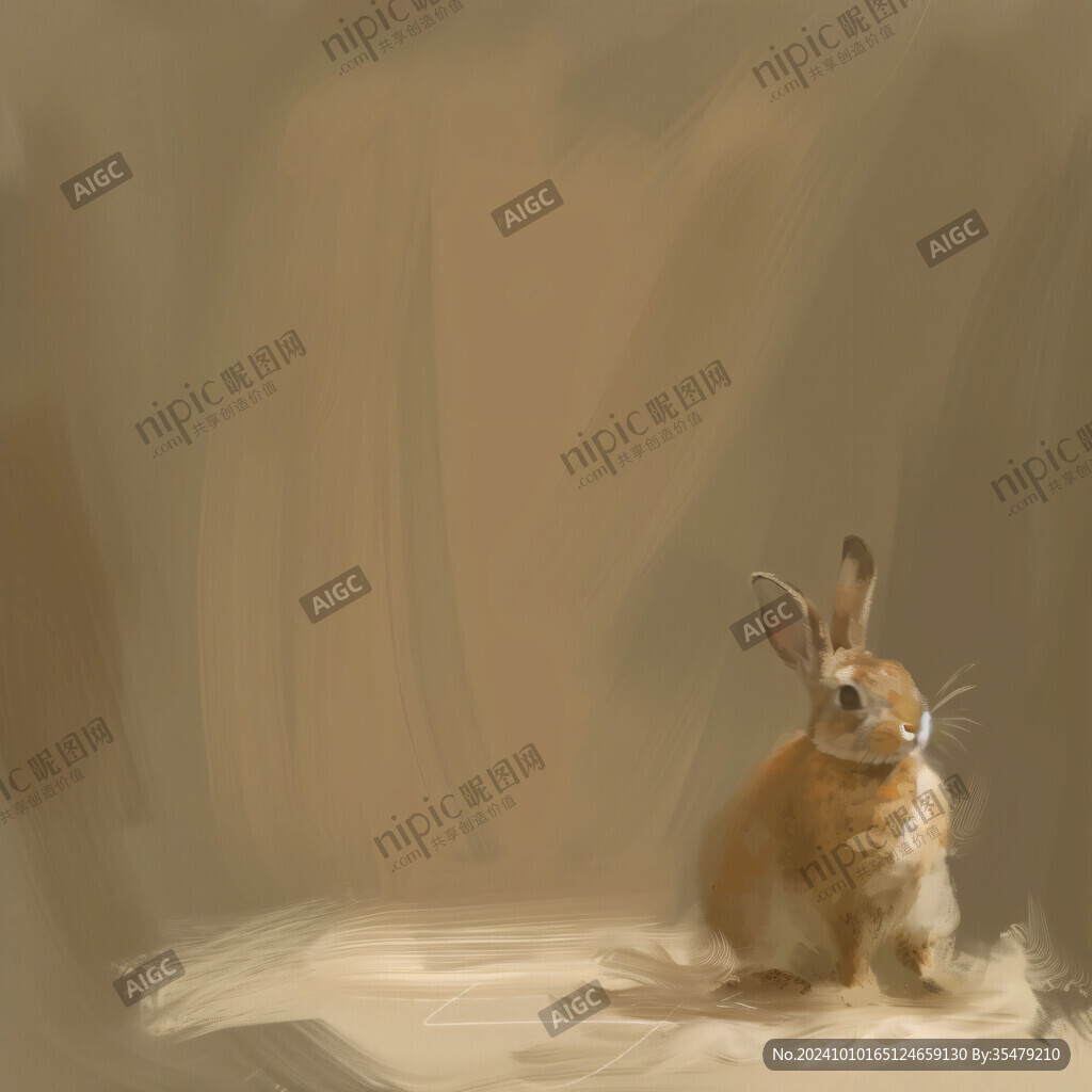 侏儒兔插画