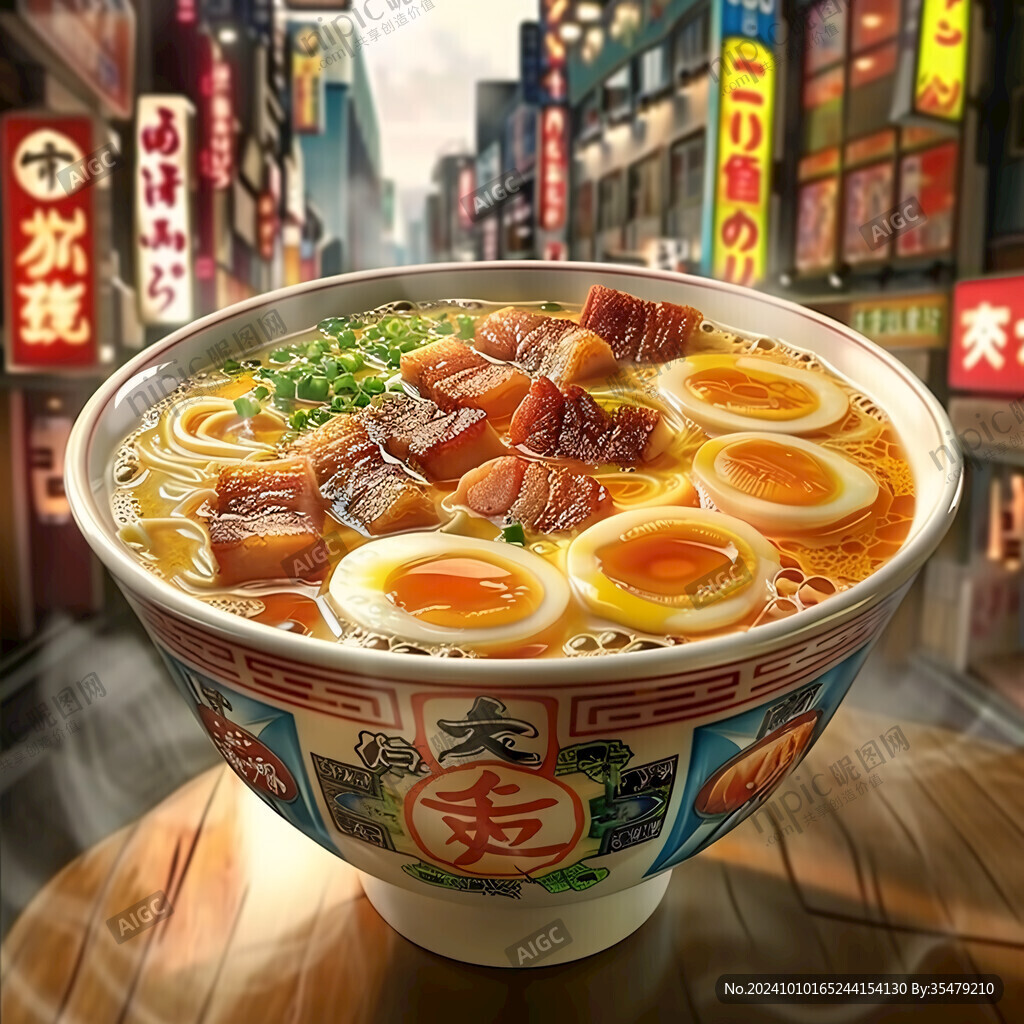 车仔面插画