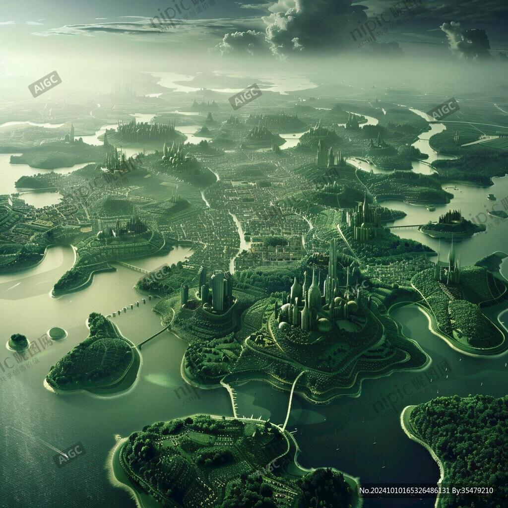 魅力挪威市悬浮岛设计