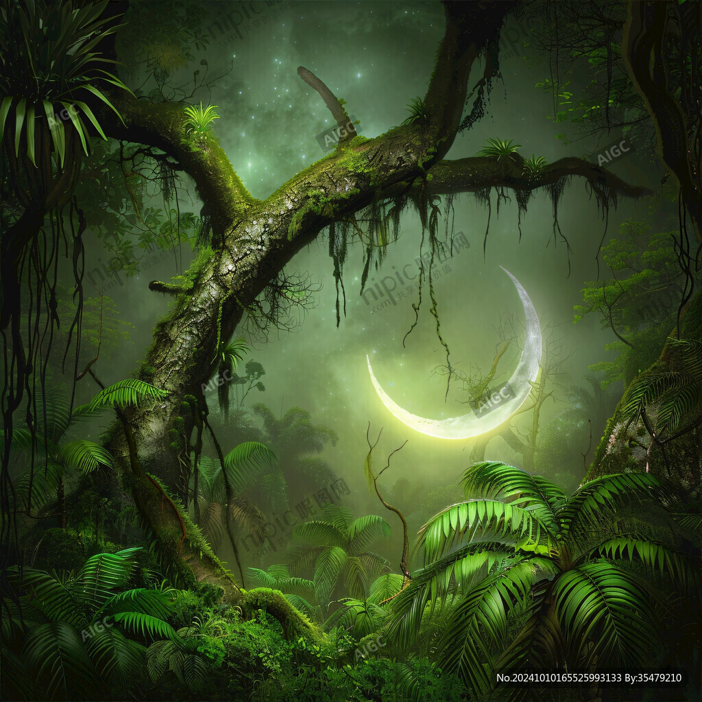 梦幻森林立体画