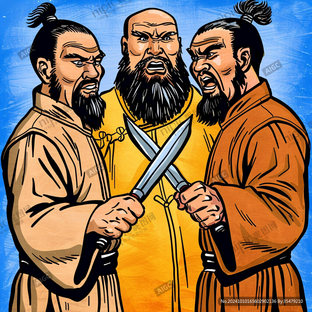 武术插画人物插图