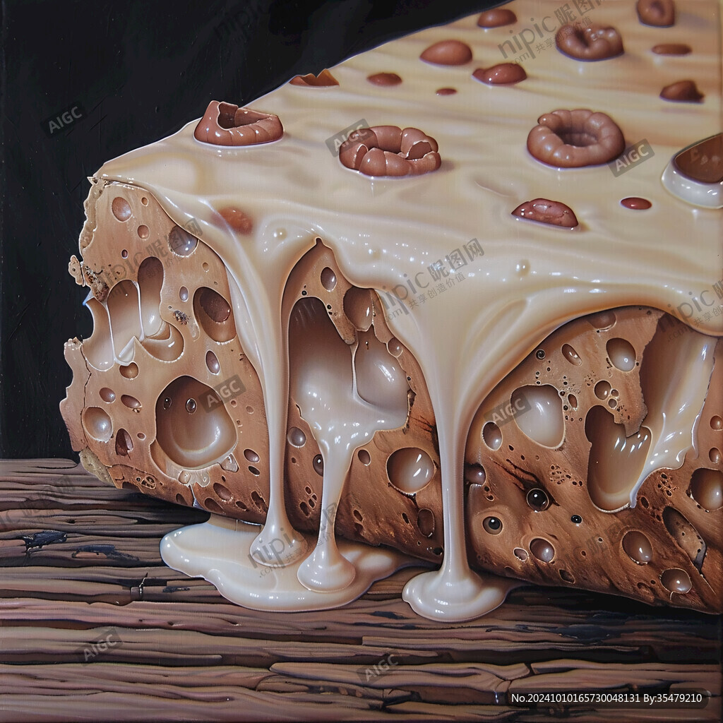 美食立体画