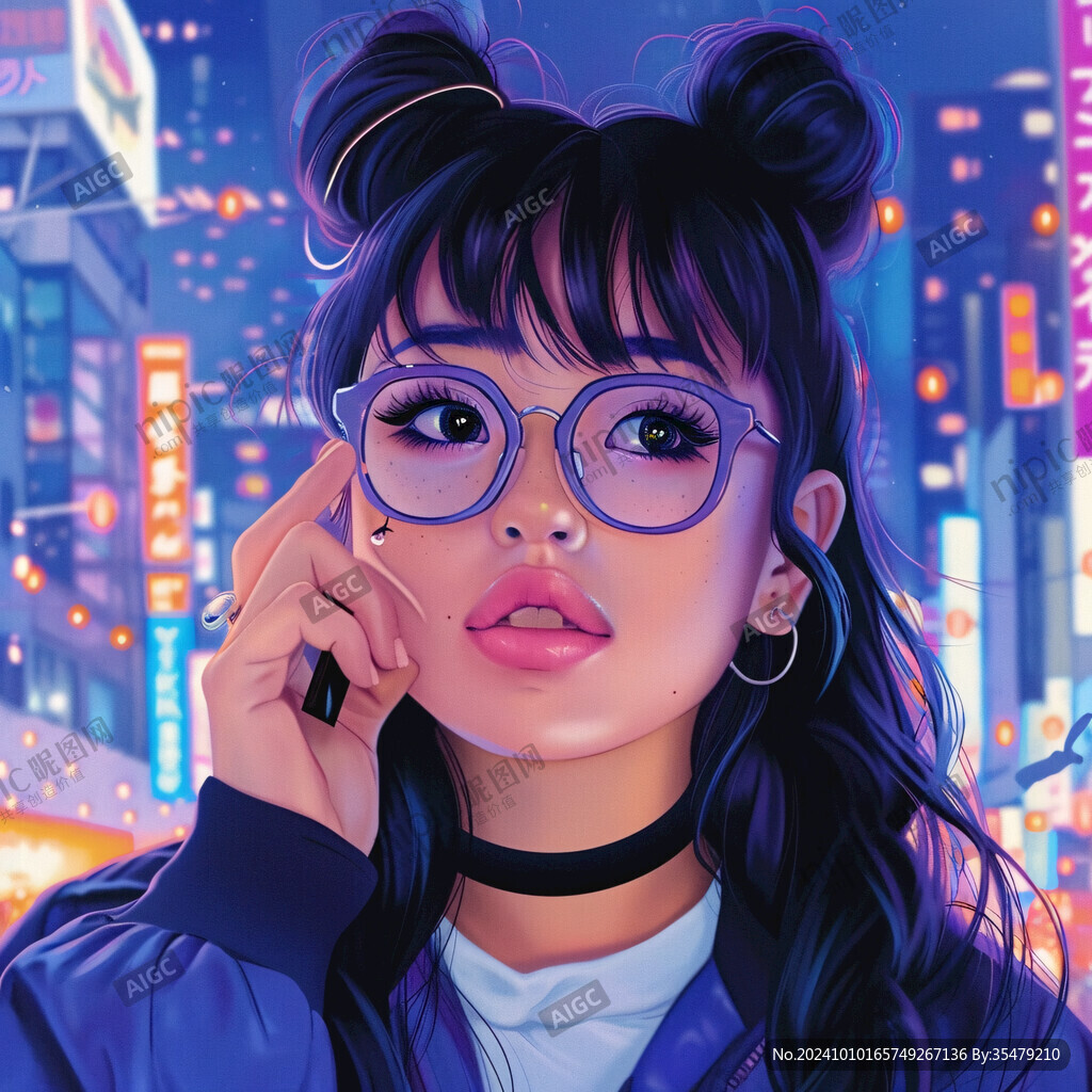 网红潮流插画