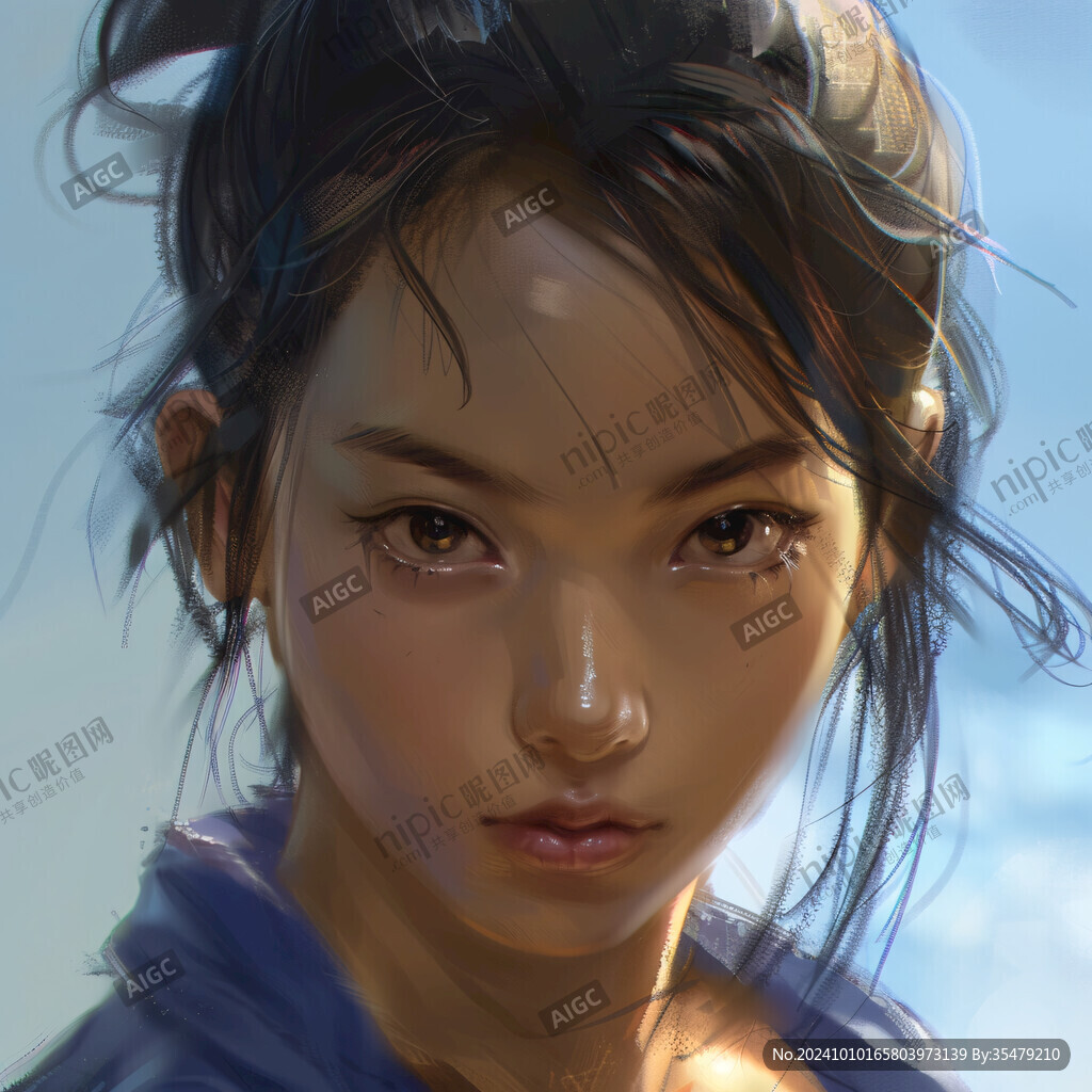AI创作图厚涂头像 厚涂少女 cg插画 写实人物绘画 板绘少女 高精女孩原画稿 cg绘画 cg手绘 厚涂手绘 cg绘画作品 写实人物手绘 板绘 ...