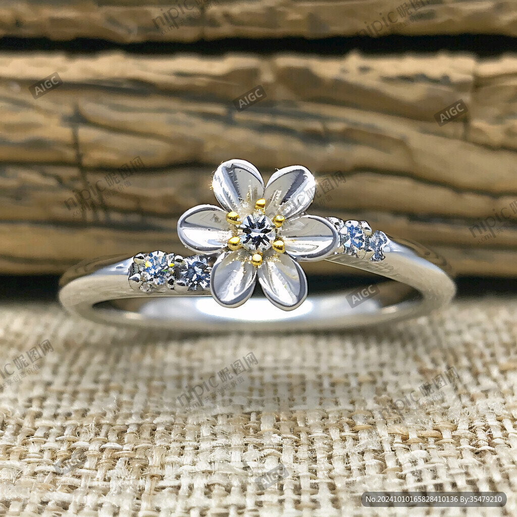 小黄花戒指