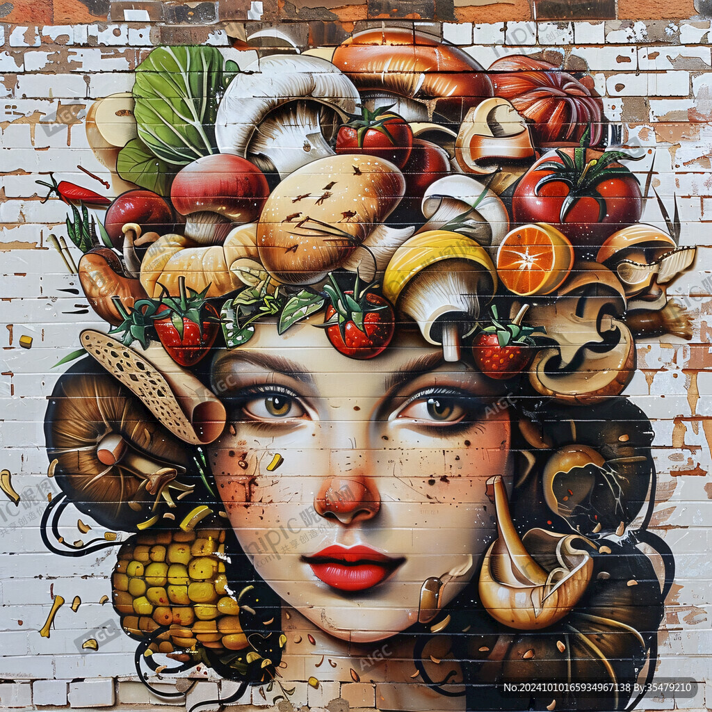 食材壁画
