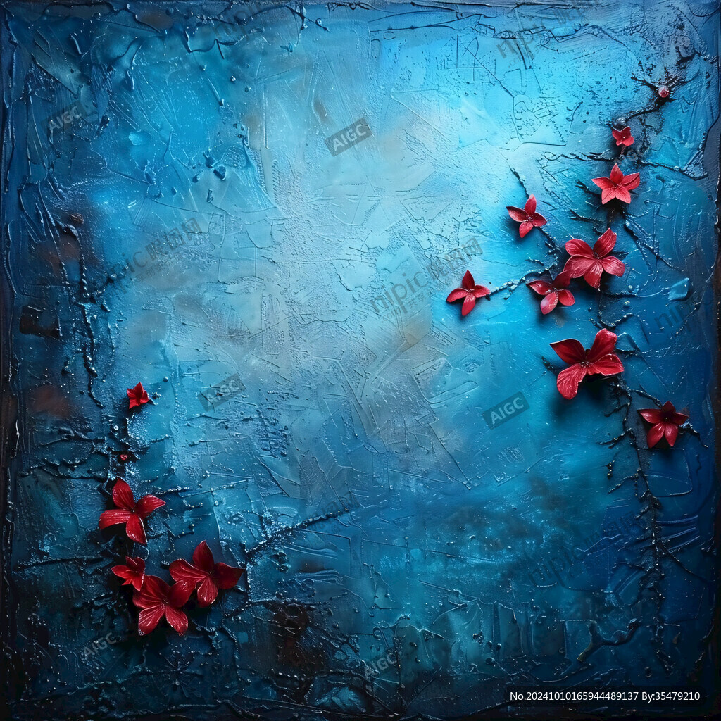 小红花壁画