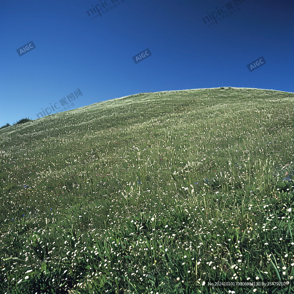 开满雏菊的山坡