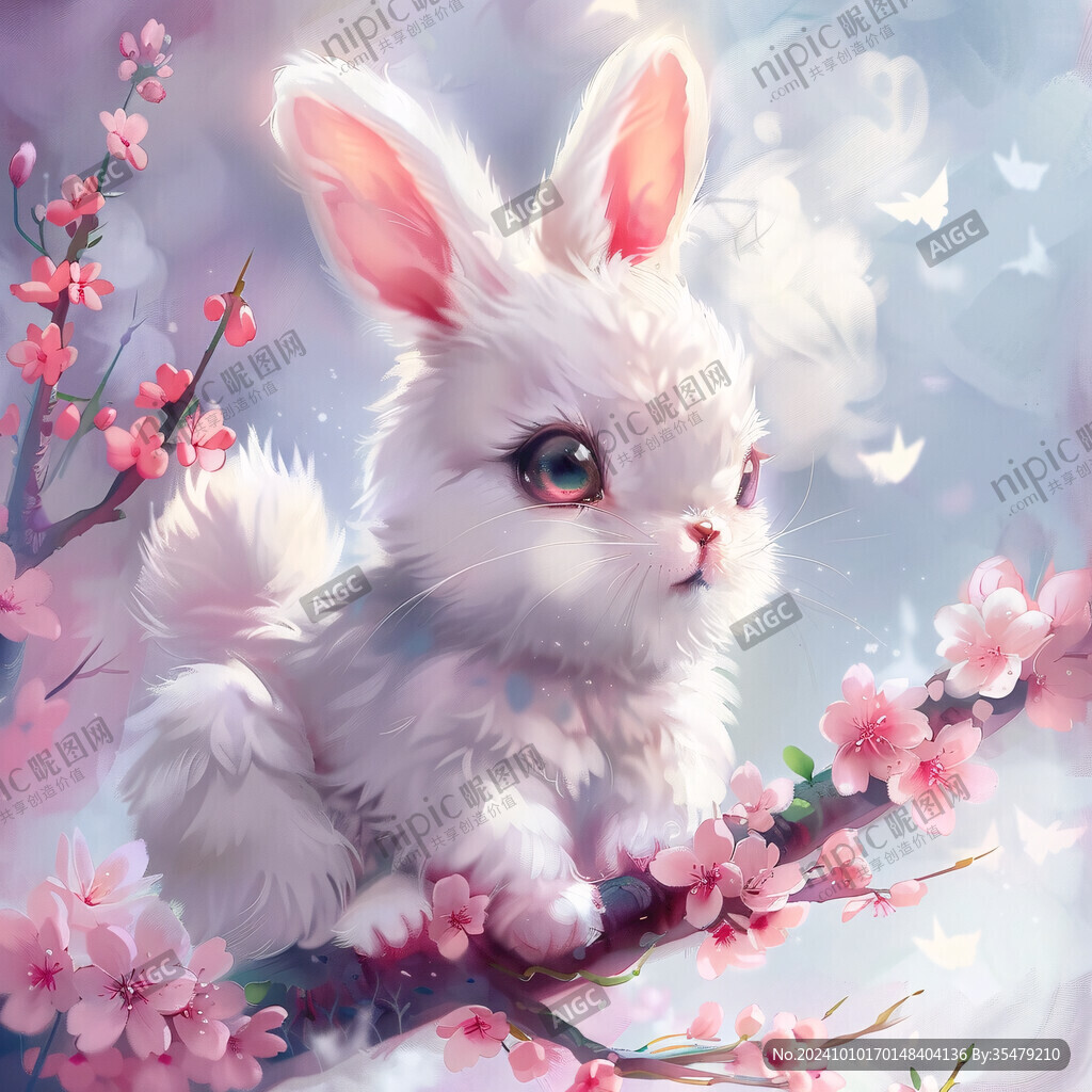 兔子壁画绘画