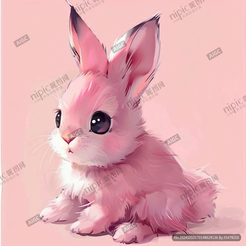 侏儒兔插画