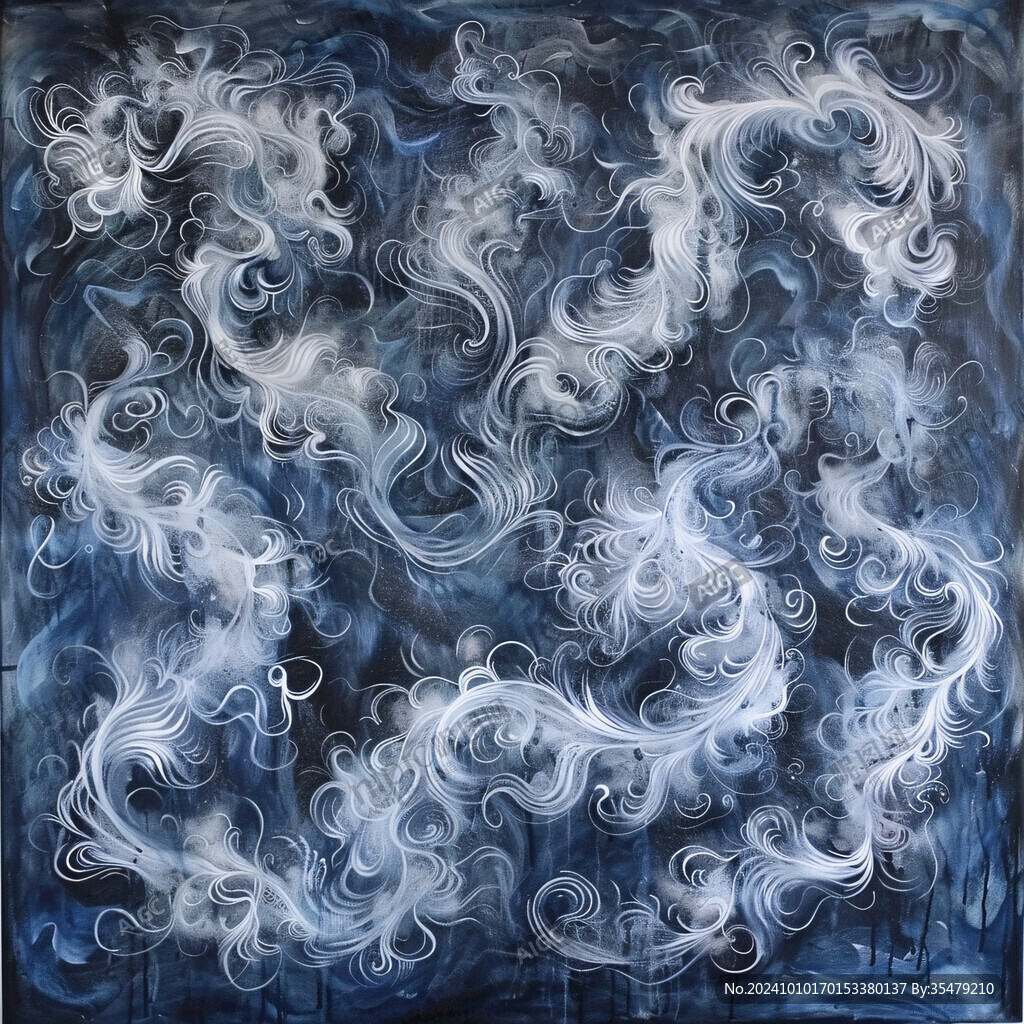 漩涡抽象画