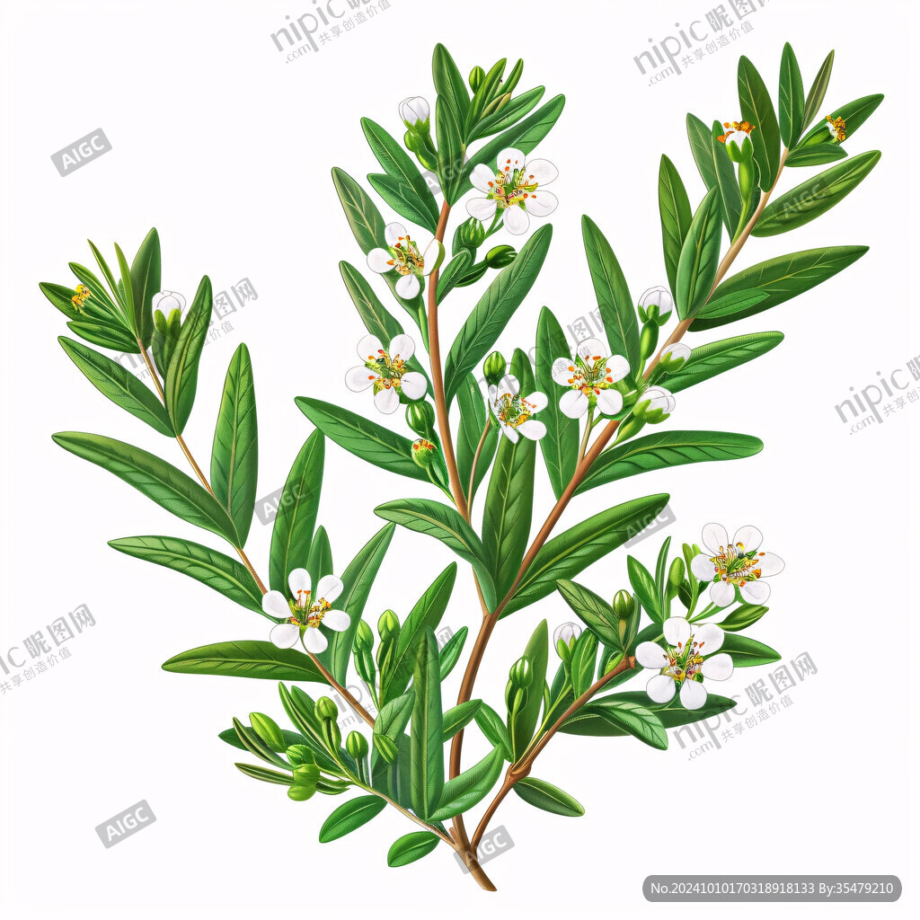 枣花手绘枣花插画