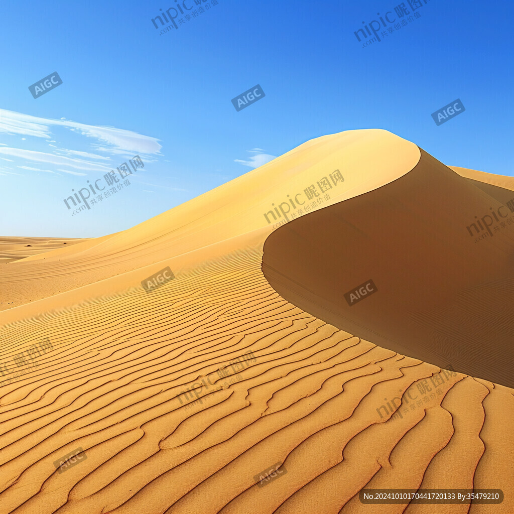 绵延沙丘沙漠曲线