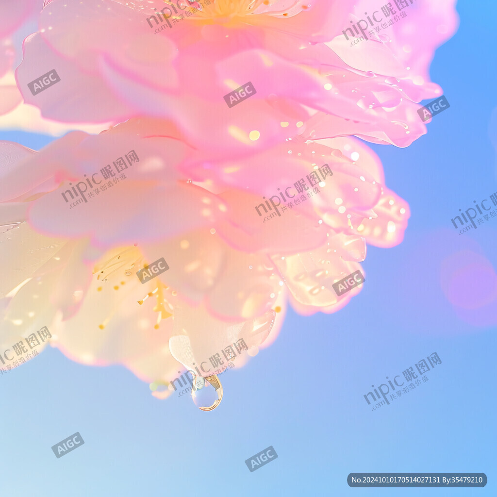 渐变风花朵