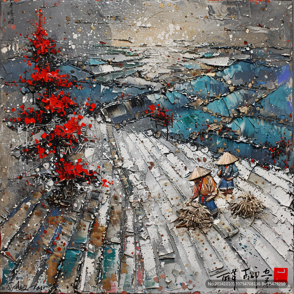 意境乡村装饰画