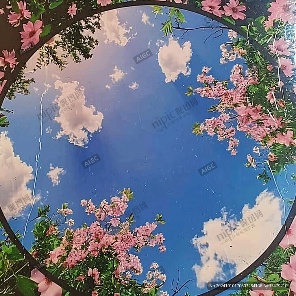 吊顶喷画图案唯美星空